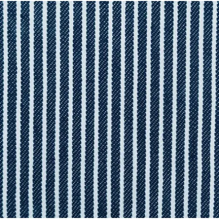 Denim Stoff 145cm 008 Navy Streifen - 50cm